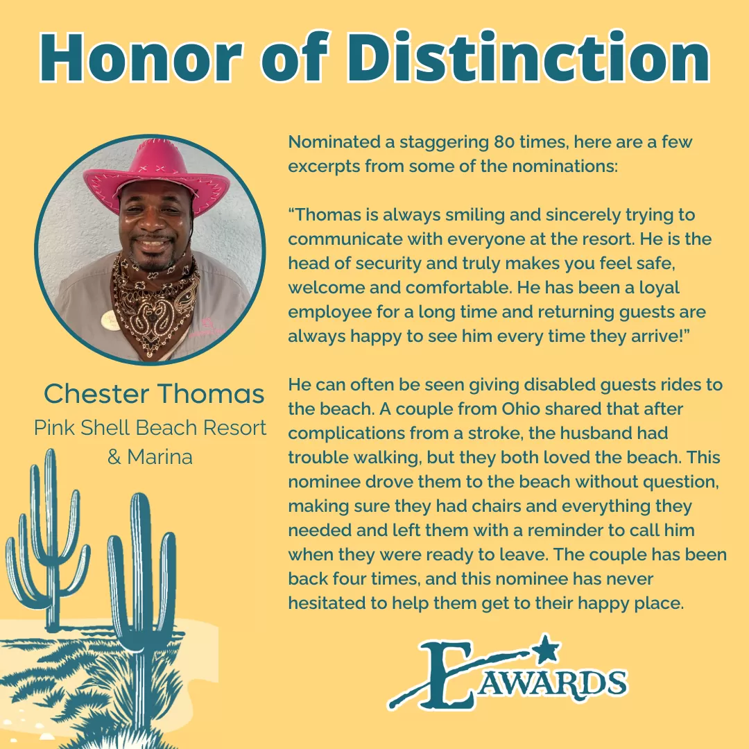 Honor of Distinction Winner - Chester Thomas